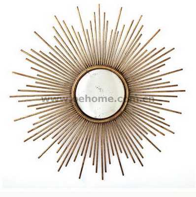 8334 High quality starburst metal mirror, salon mirror